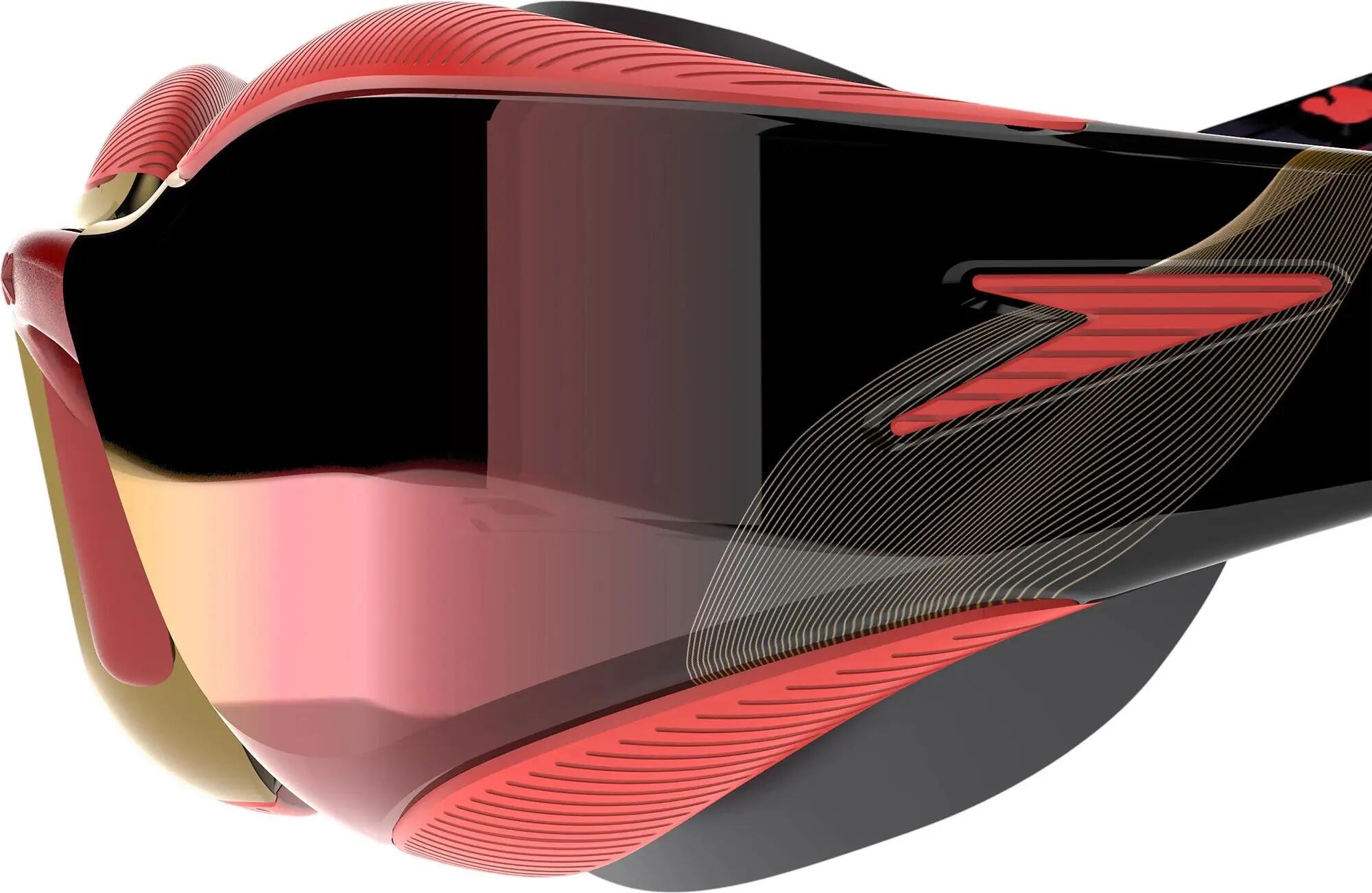 Lunettes de Natation Speedo Fastskin Hyper Elite Mirror Noir/Rouge 4/5