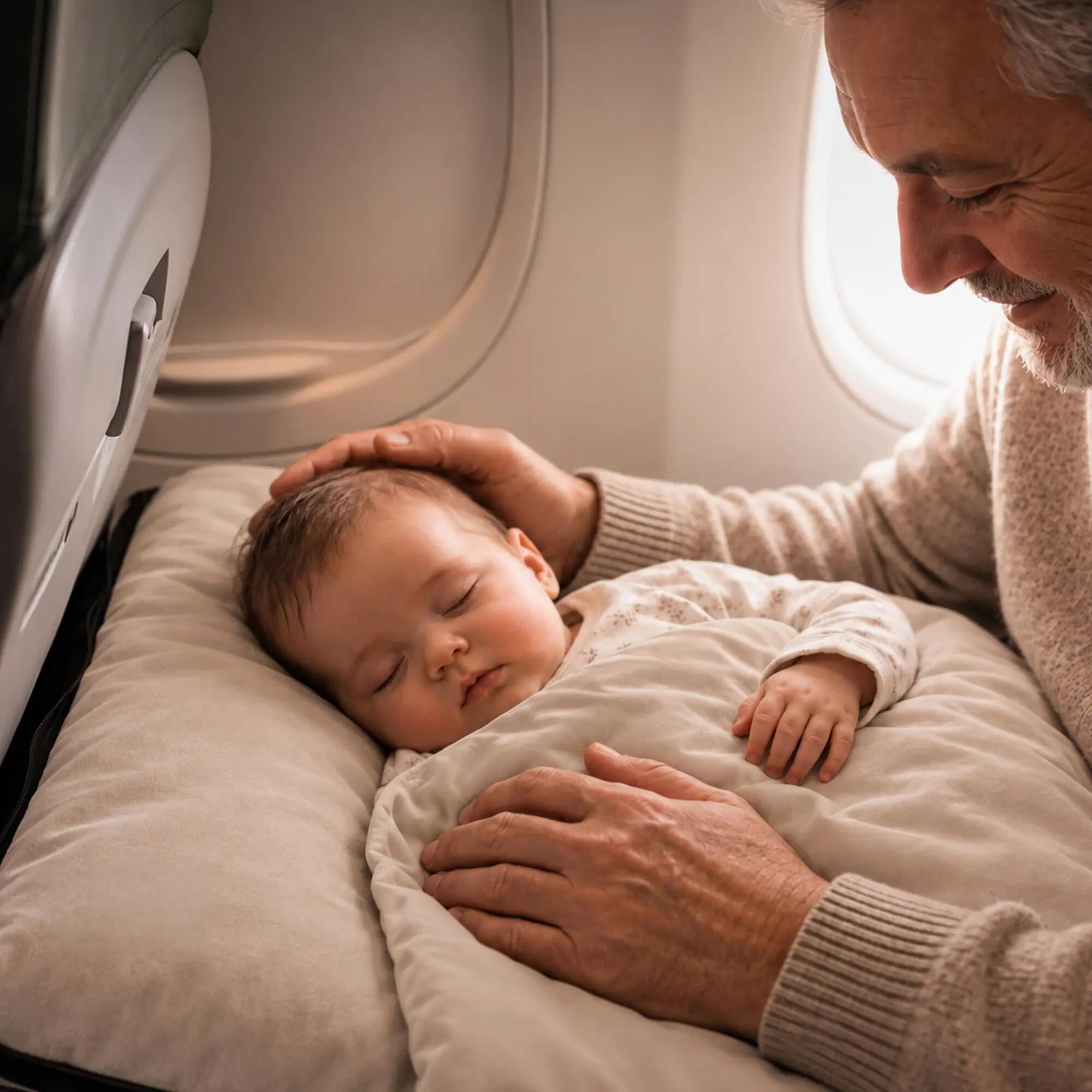 Łóżeczko samolotowe - Poduszka podróżna z materacem Deryan AirTraveller 2/7