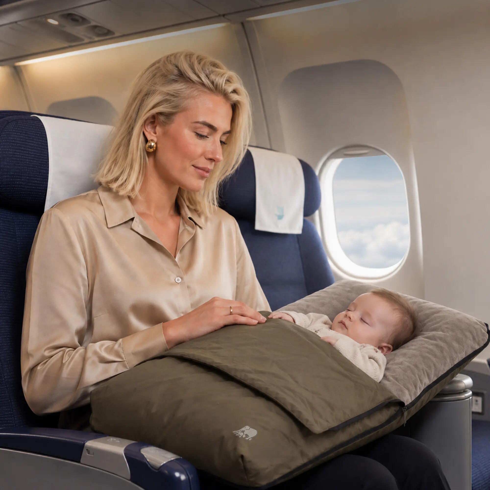 AirTraveller Flugzeugbett – Reisekissen mit Matratze – für Babys von 0-2 Jahr 2/6