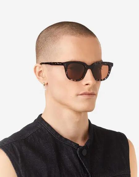 HAWKERS - Lunettes de soleil pour homme et femme OASIS - BLUE CAREY BROWN 9/10