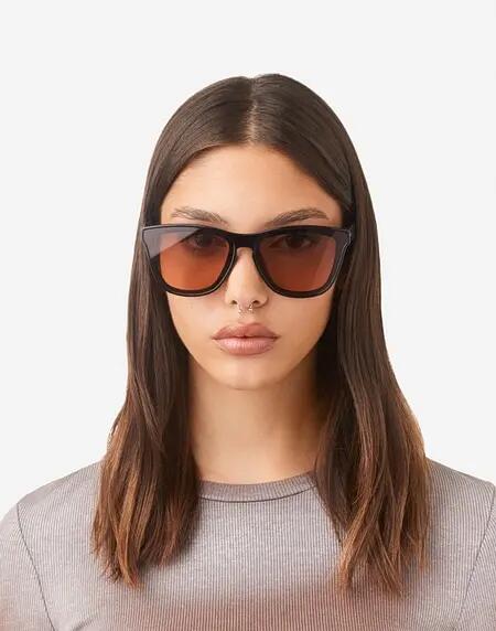 HAWKERS - Lunettes de soleil pour homme et femme DOWNTOWN MAX - BLACK GREY PINK 6/9
