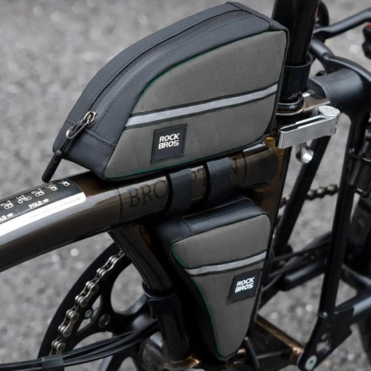 Driehoekige Rockbros fietstas voor het frame 0,8l 3/3