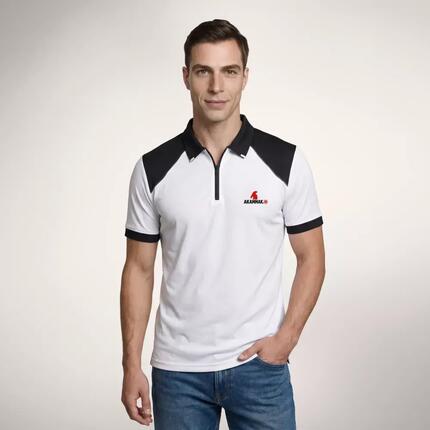Polo de Randonnée homme Thermorégulant, anti UV LOPI SHADE Bicolore