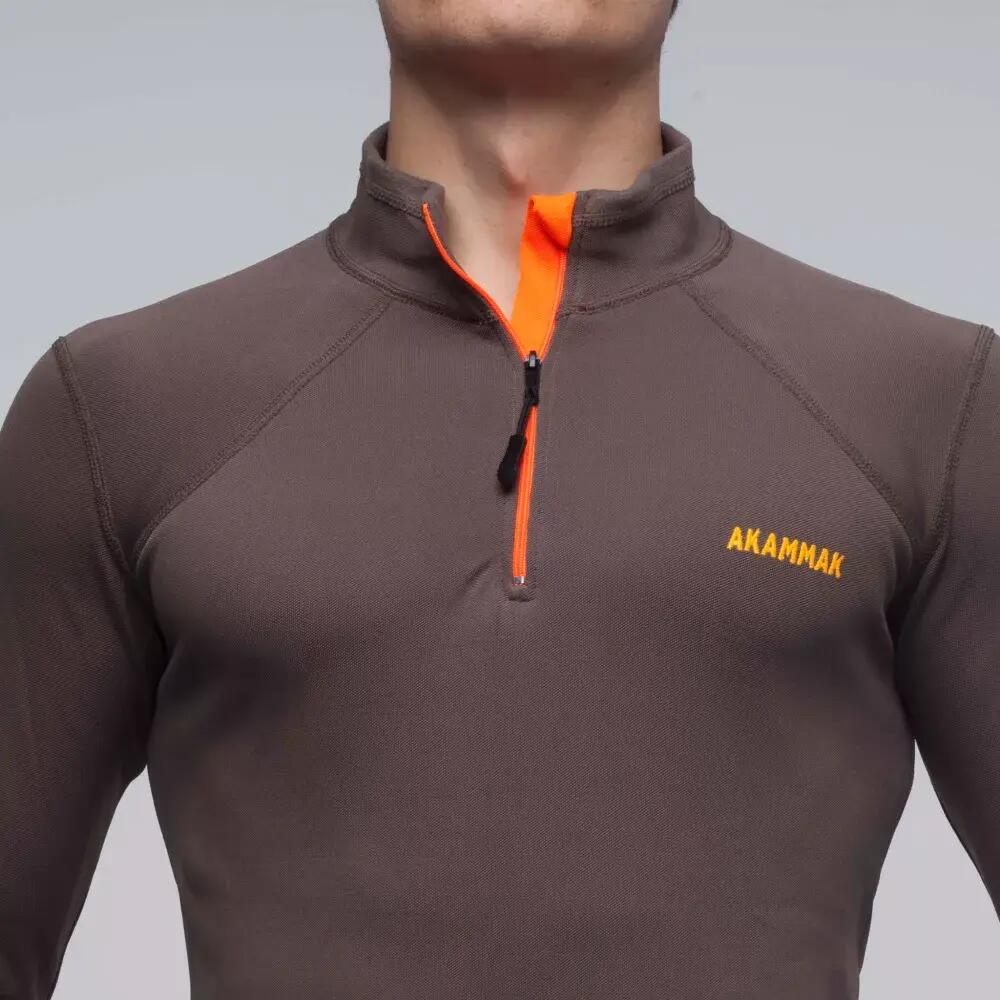 Pull de Randonnée homme Thermique NAPOK Kaki 5/5