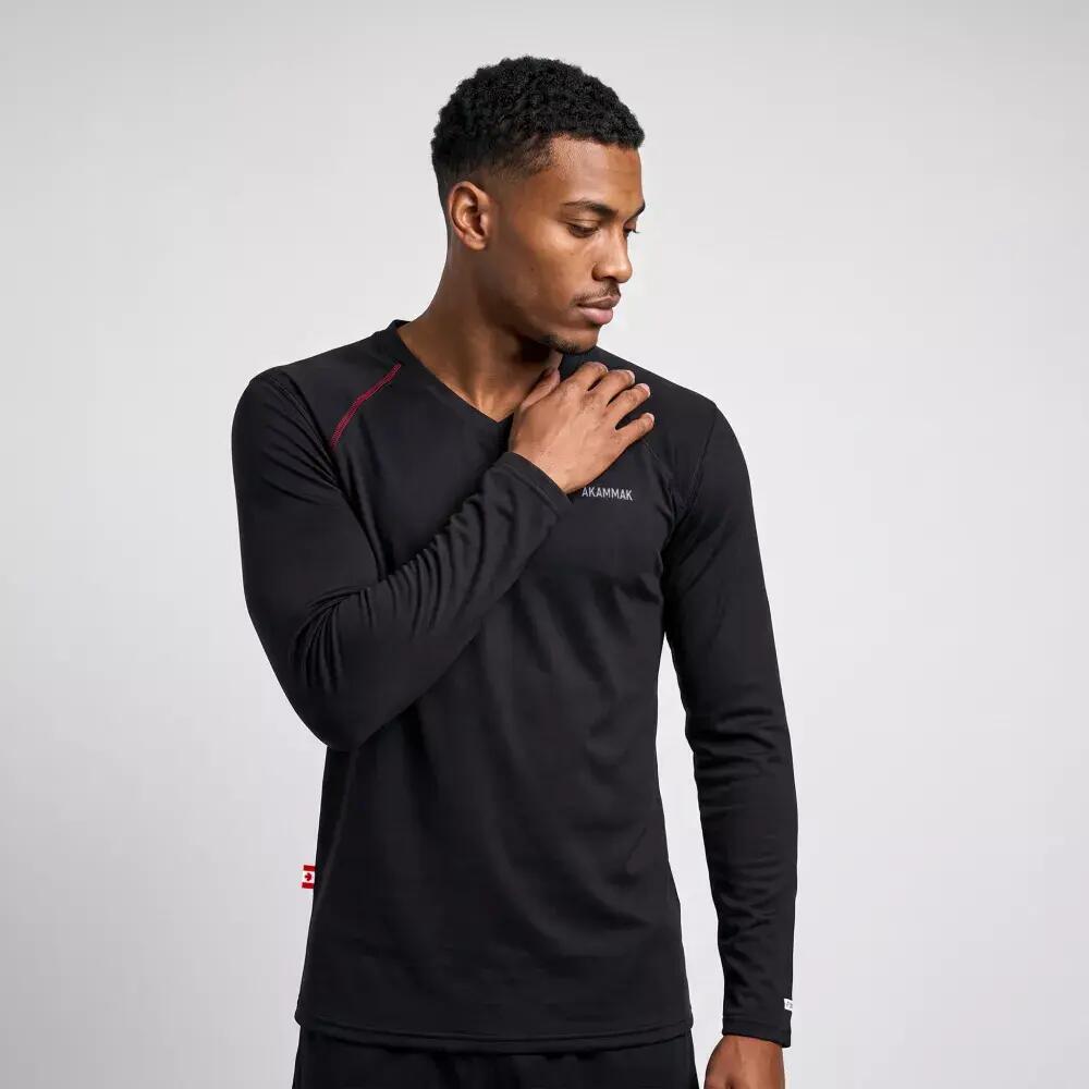 Première couche de Balade en forêt homme Thermique SIKA Noir 4/4