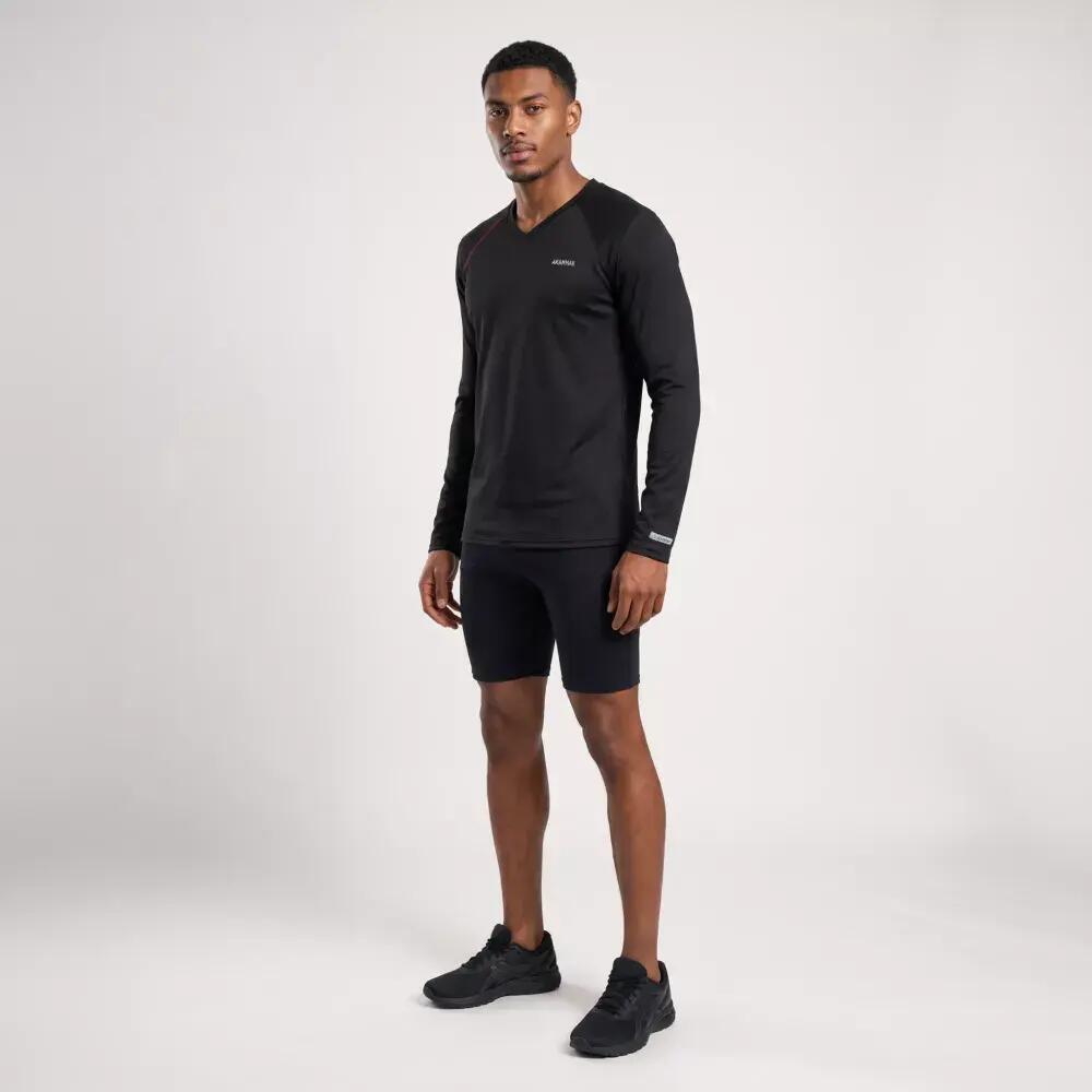 Première couche de Balade en forêt homme Thermique SIKA Noir 3/4