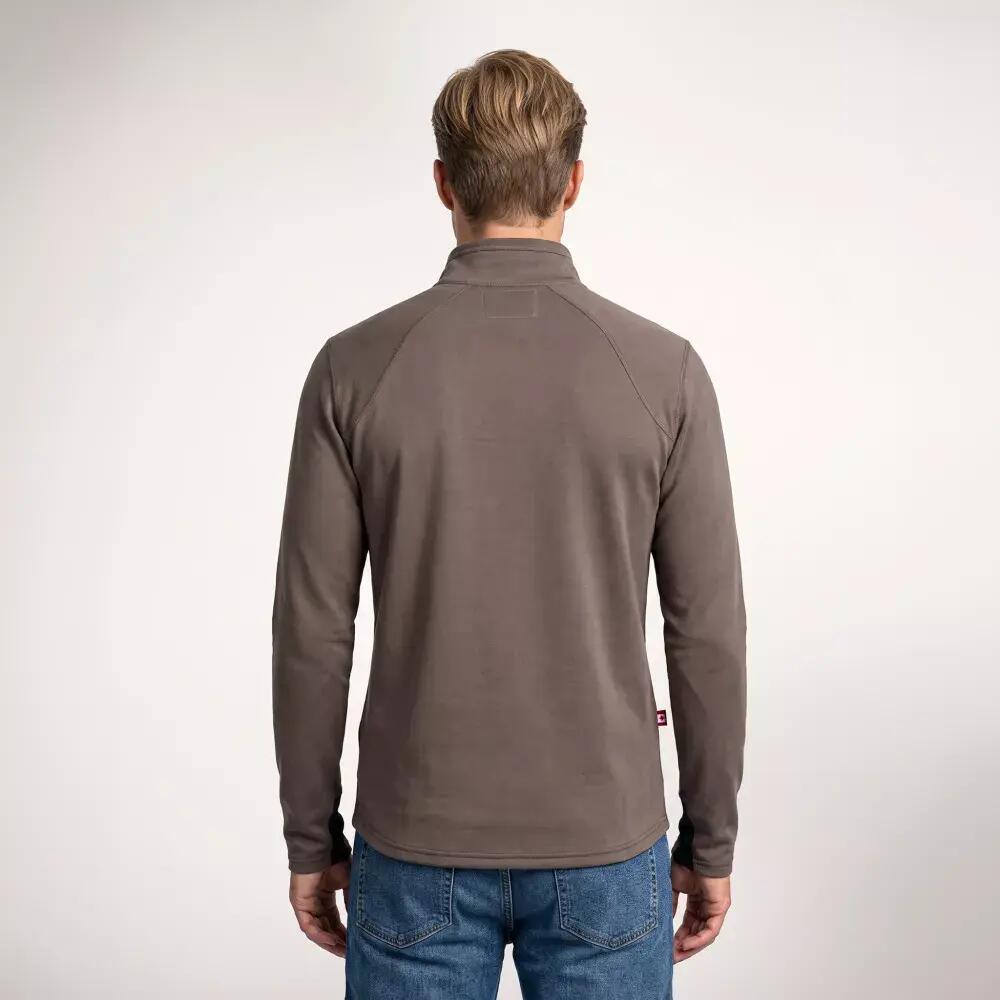 Pull de Randonnée homme Thermique NAPOK Kaki 2/5