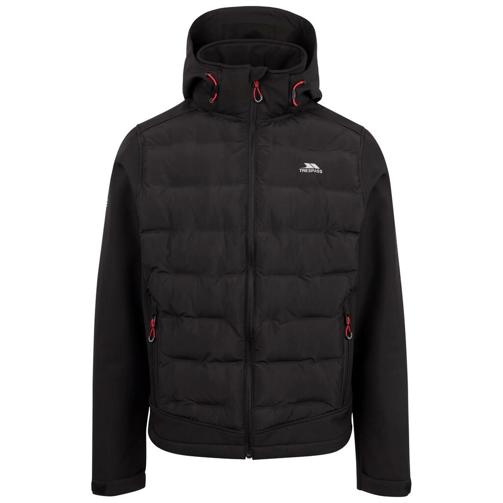 Men's Adjustable Zip Off Hood Waterproof Softshell Jacket - Alwero