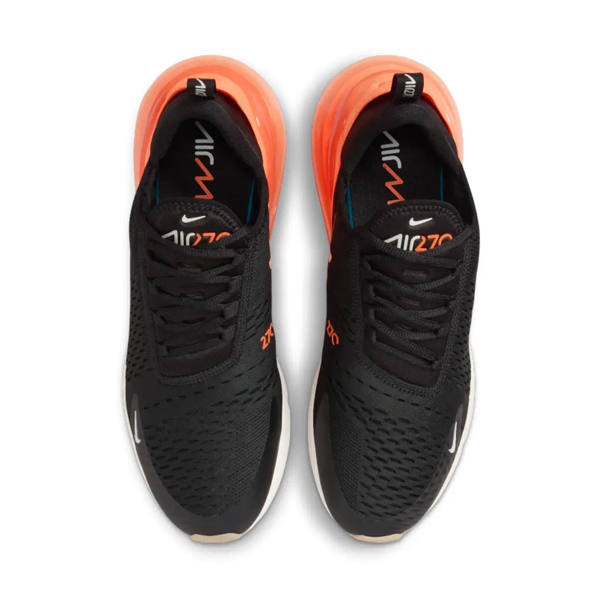 Nike Air Max 270 Black Phantom Total Orange 5/6