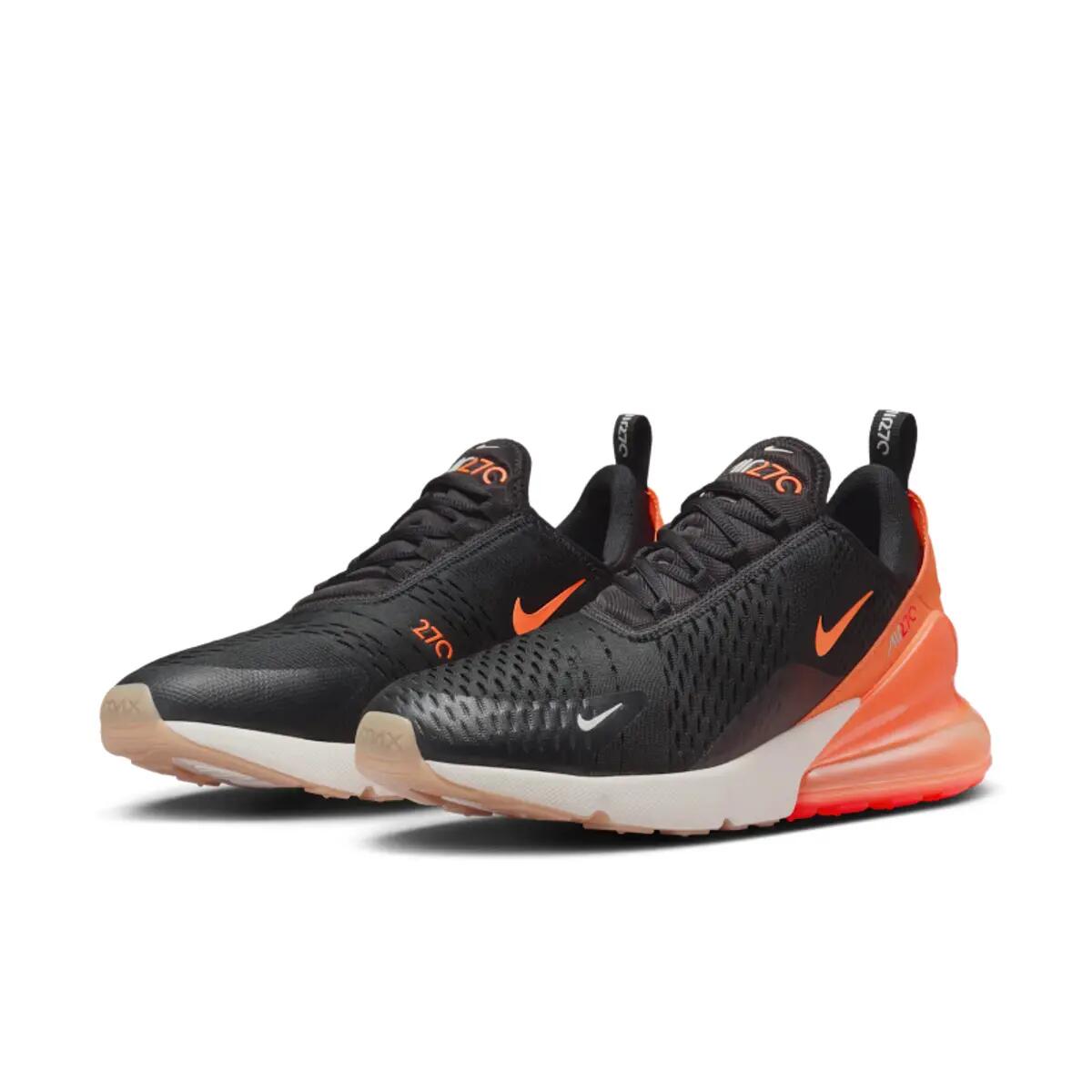 Nike Air Max 270 Black Phantom Total Orange 4/6
