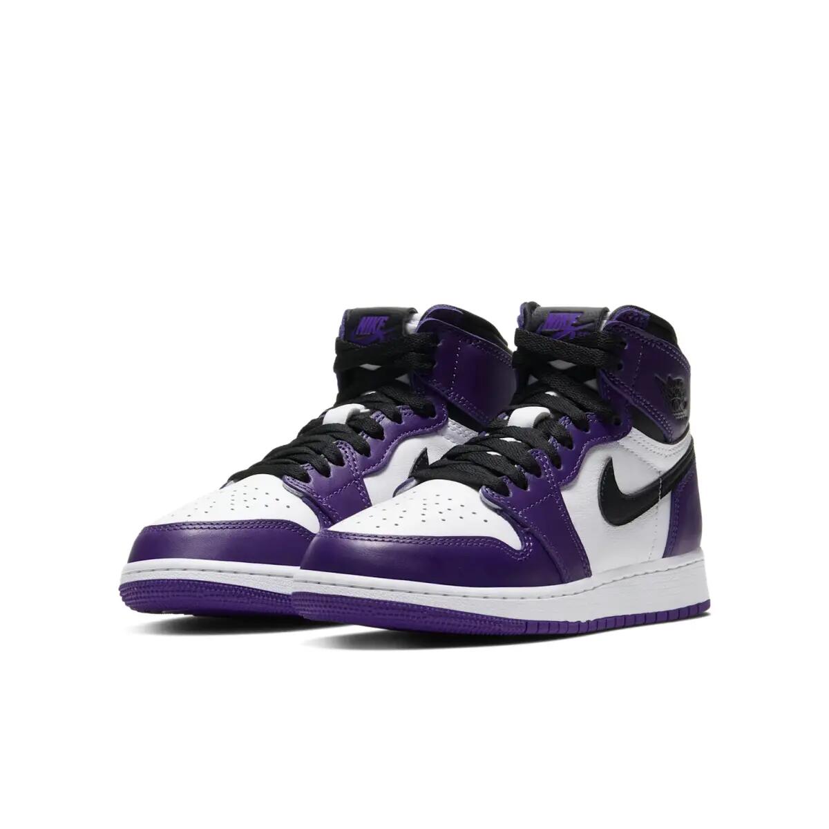 Schoenen  1 Retro High OG Court Purple White 3/6