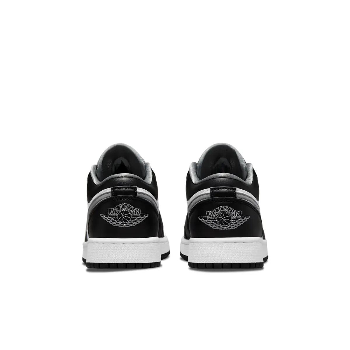 Jordan 1 Low Black White Grey (GS) 5/6