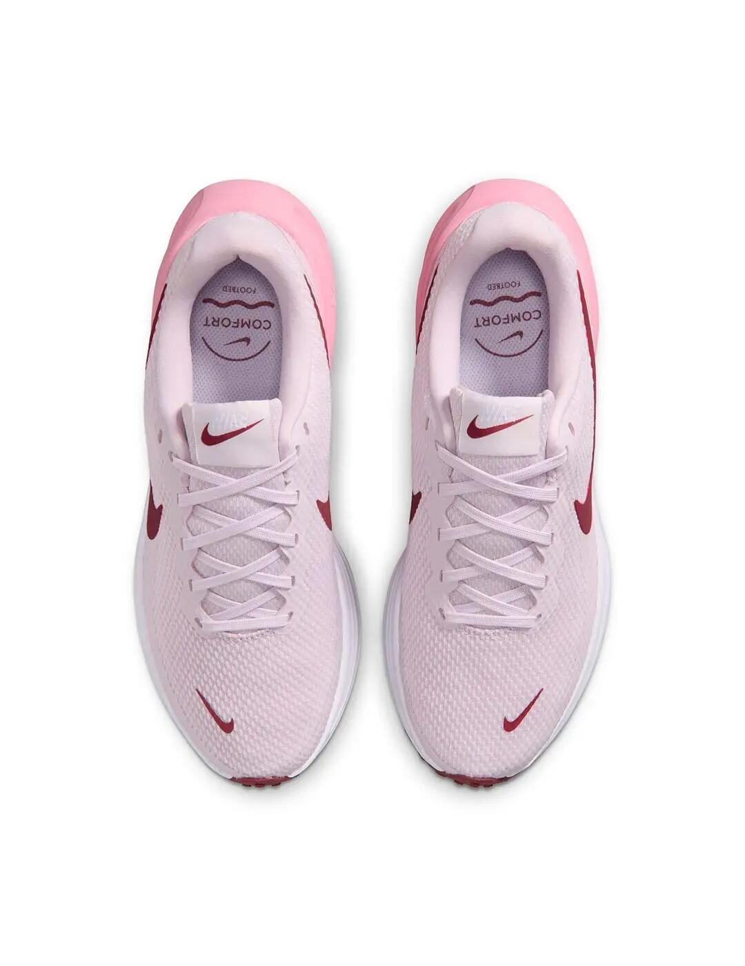 Course et sentier pour Femme Nike Revolution Rose. 7/7