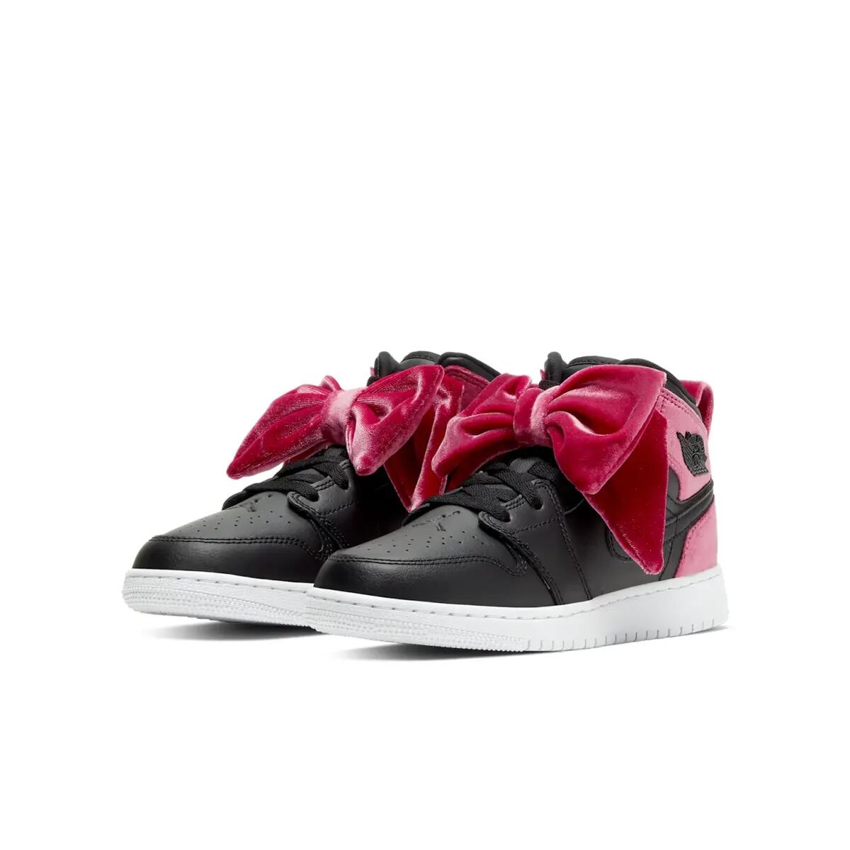 Chaussures  1 Mid Bow Black Noble Red 3/6
