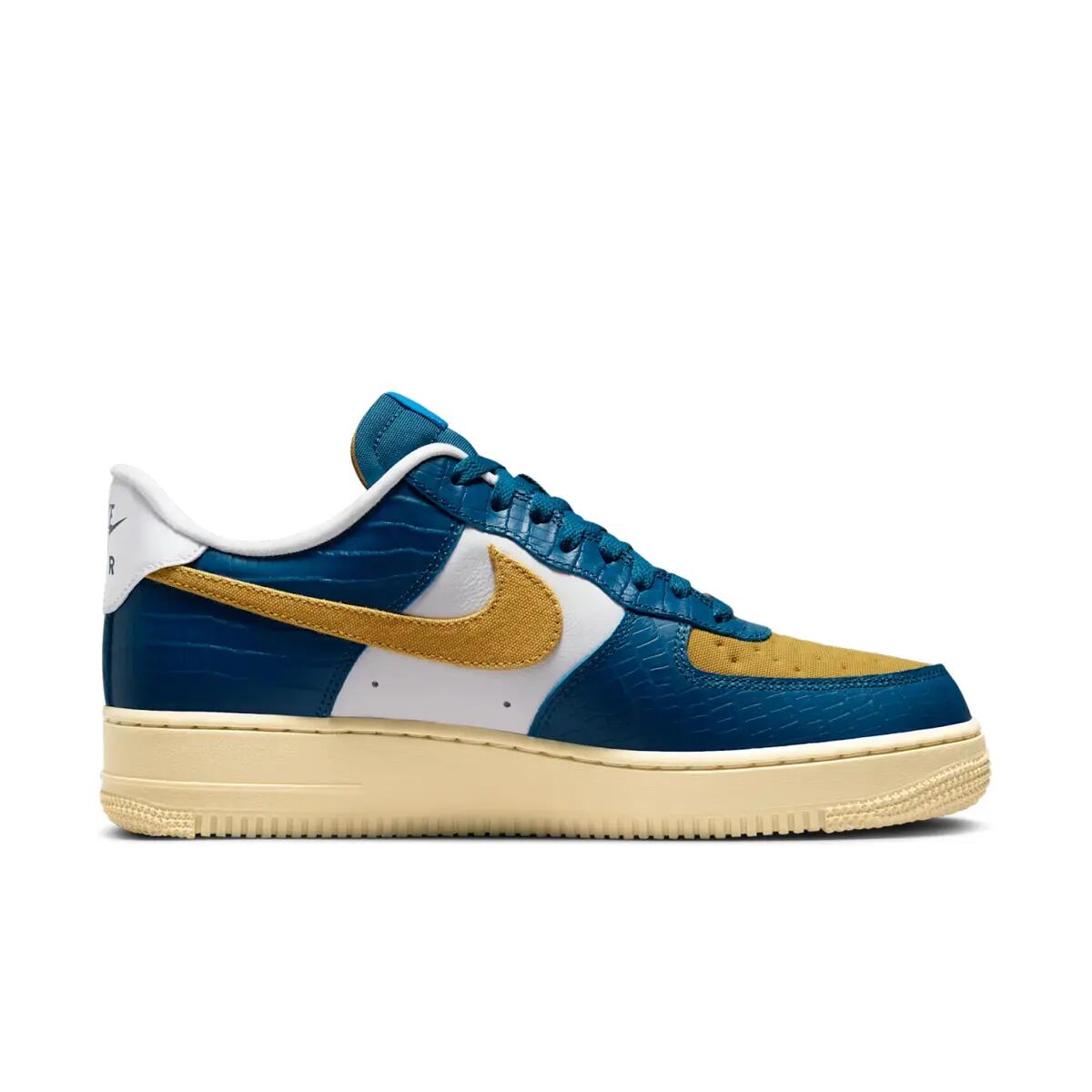 Chaussures  Air Force 1 Low SP Undefeated 5 On It Blue Yellow Croc 4/6