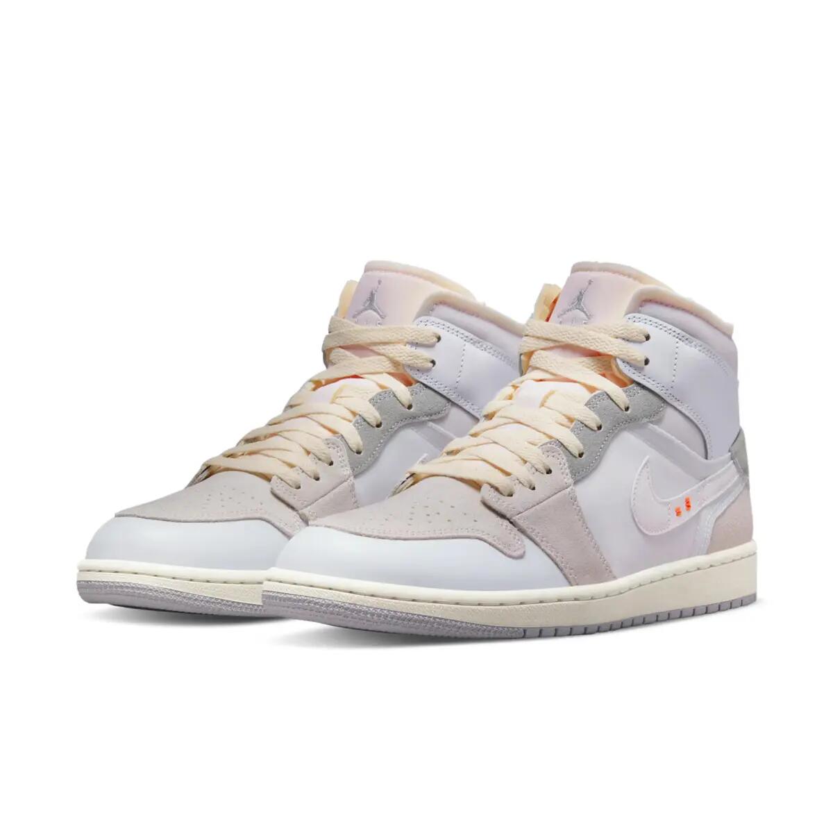 Chaussures  1 Mid SE Craft Inside Out White Grey 5/6