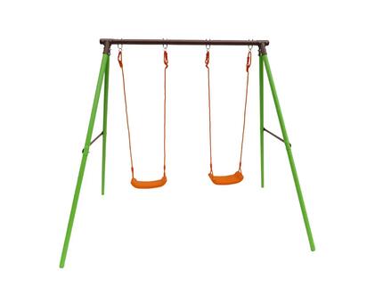Tuinschommel metaal tuin schommel Polo - 1.95 m - 2 speeltoestellen
