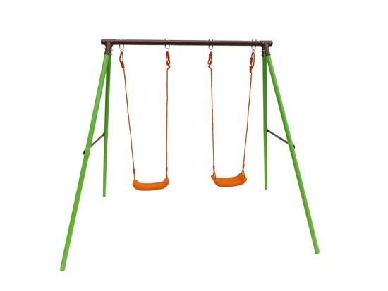 Tuinschommel metaal tuin schommel Polo - 1.95 m - 2 speeltoestellen