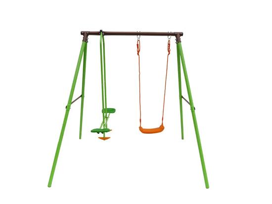 Tuinschommel metaal tuin schommel Lola - 1.96 m - 2 speeltoestellen