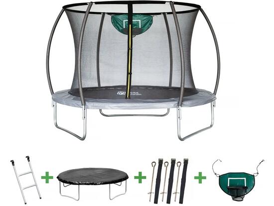 Trampoline prestige jumper 3,65 m et panier basket