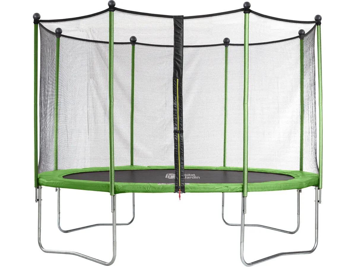 Trampoline Yoopi 2 LUXE - Ø 3.65 m - Avec filet + échelle + couverture + kit d'a 2/5