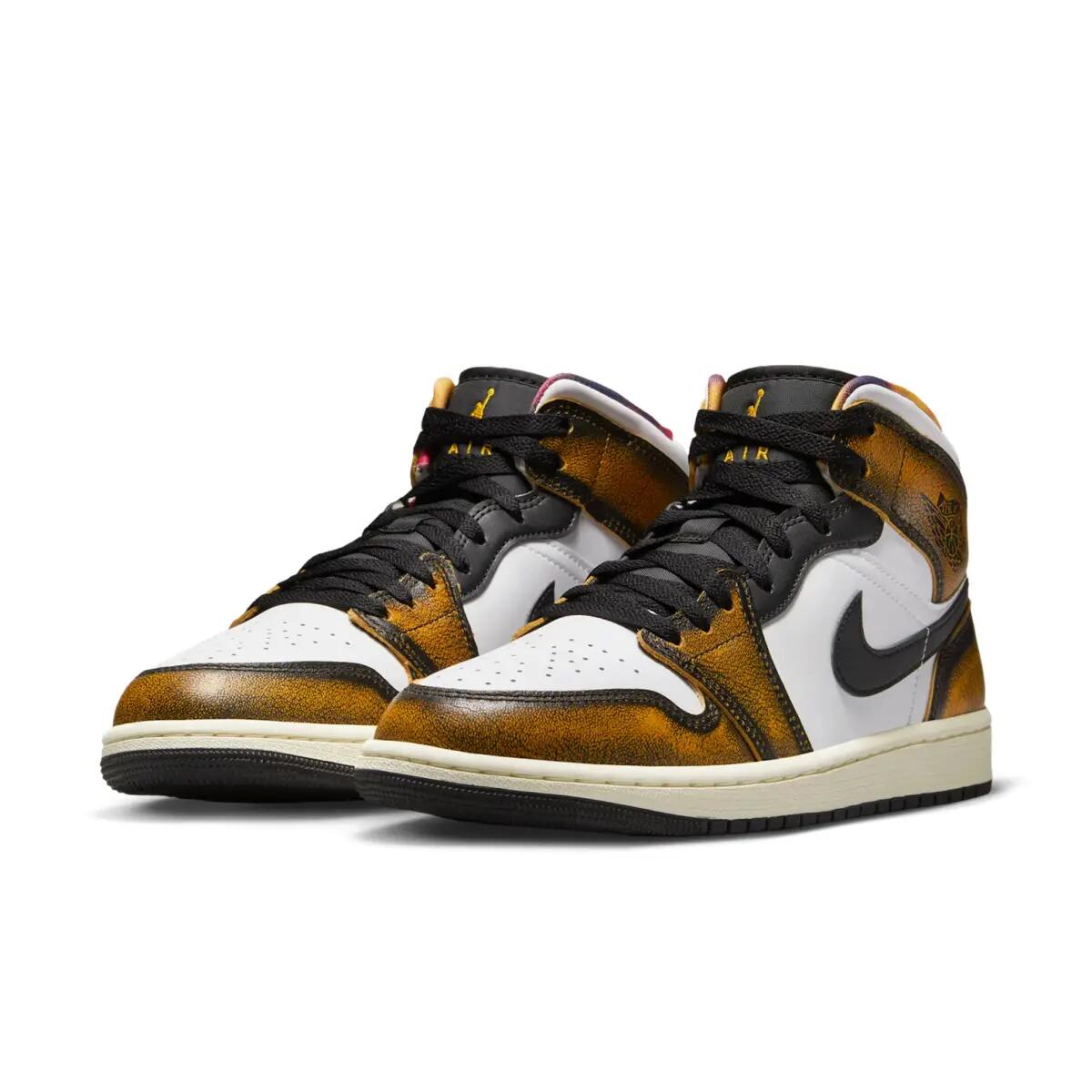 Schuhe  1 Mid SE Orange Wear-Away 4/6