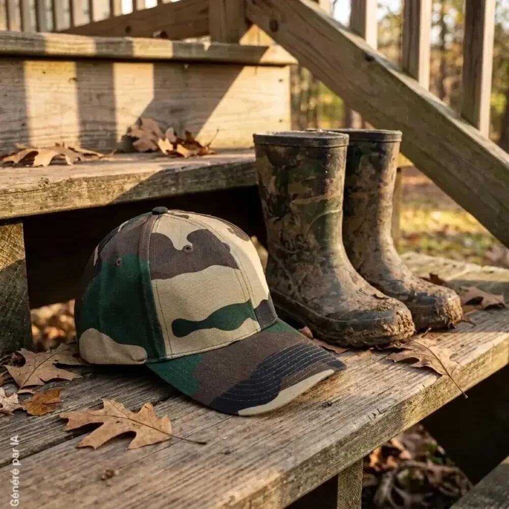 Casquette enfant Percussion camouflage Centre-Europe réglable 5/5