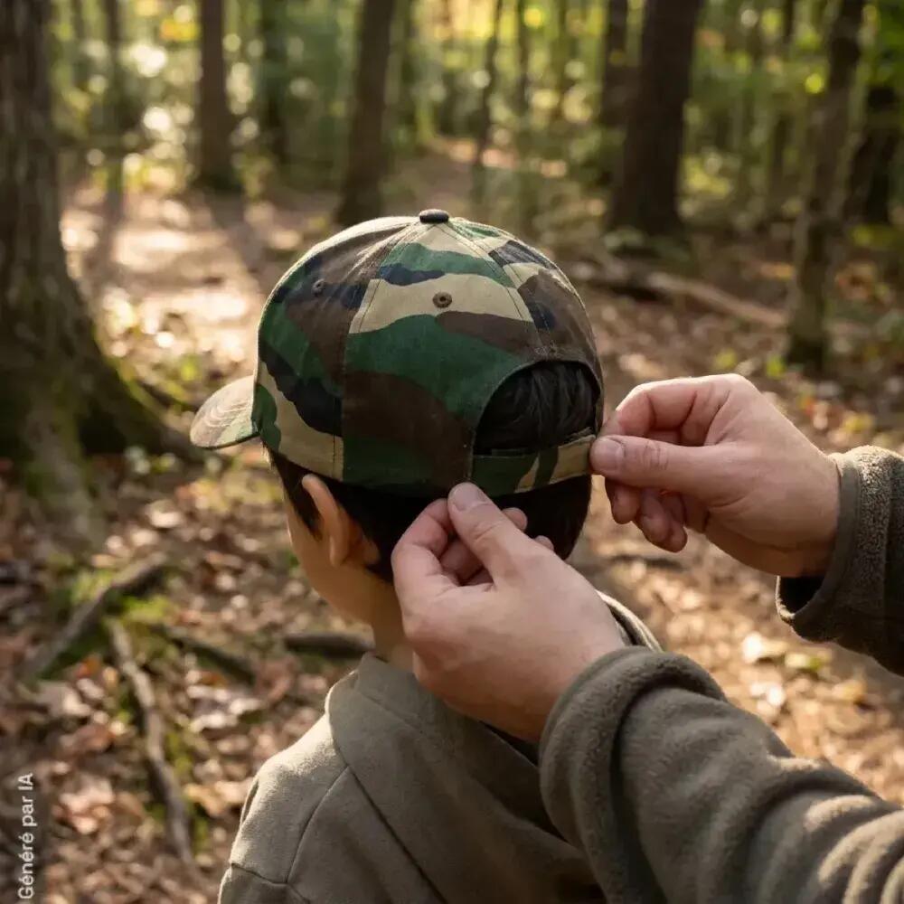 Casquette enfant Percussion camouflage Centre-Europe réglable 4/5
