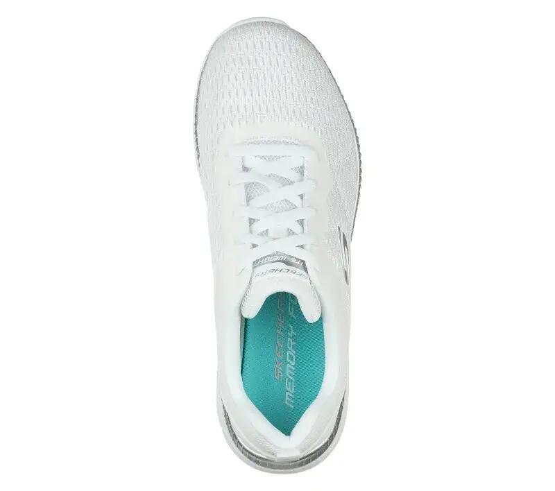Schoenen Skechers Dames Witte Sneaker Bountiful - Quick Path 5/5