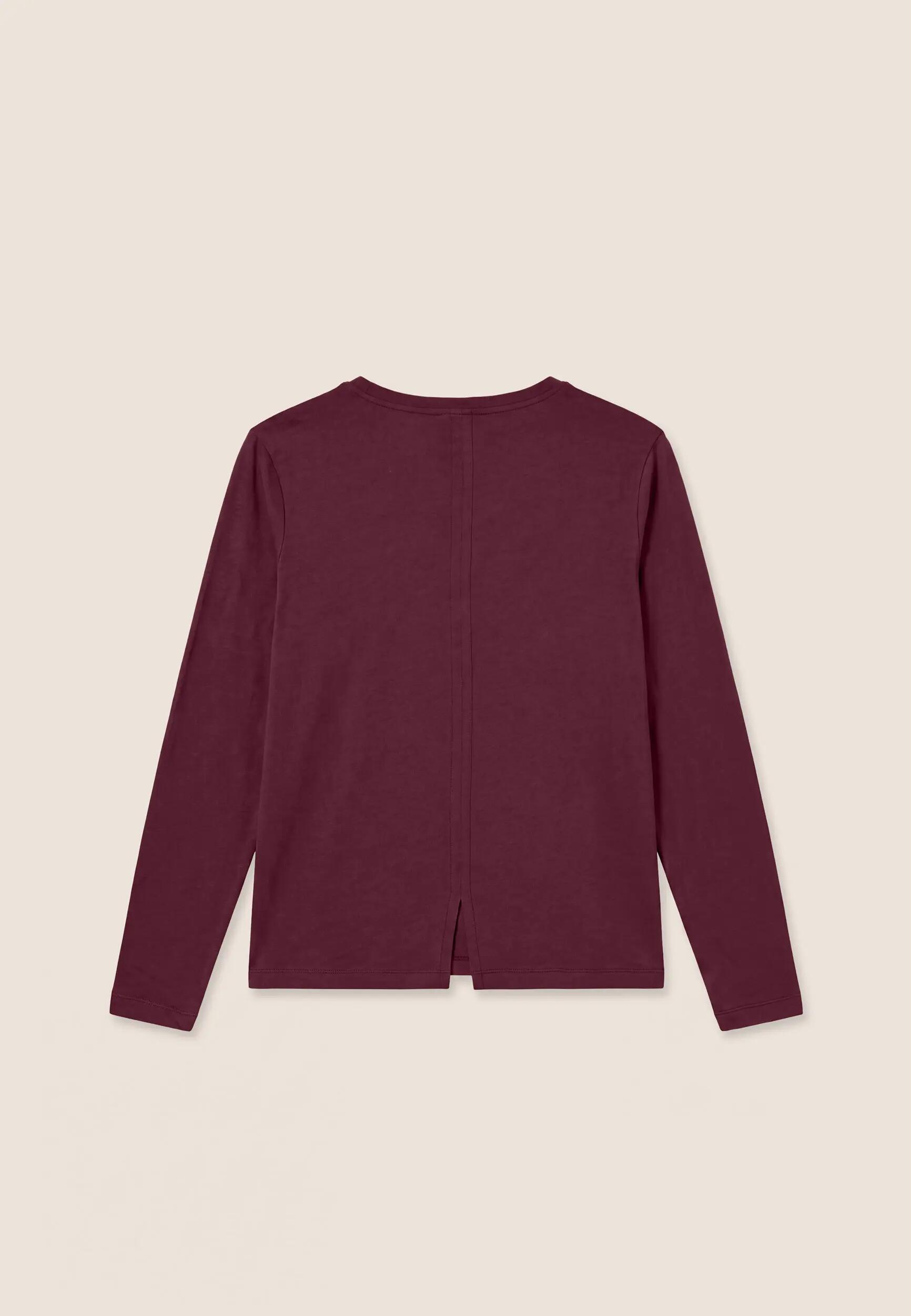 T-shirt pour femmes à manches longues, avec fente au dos 2/3
