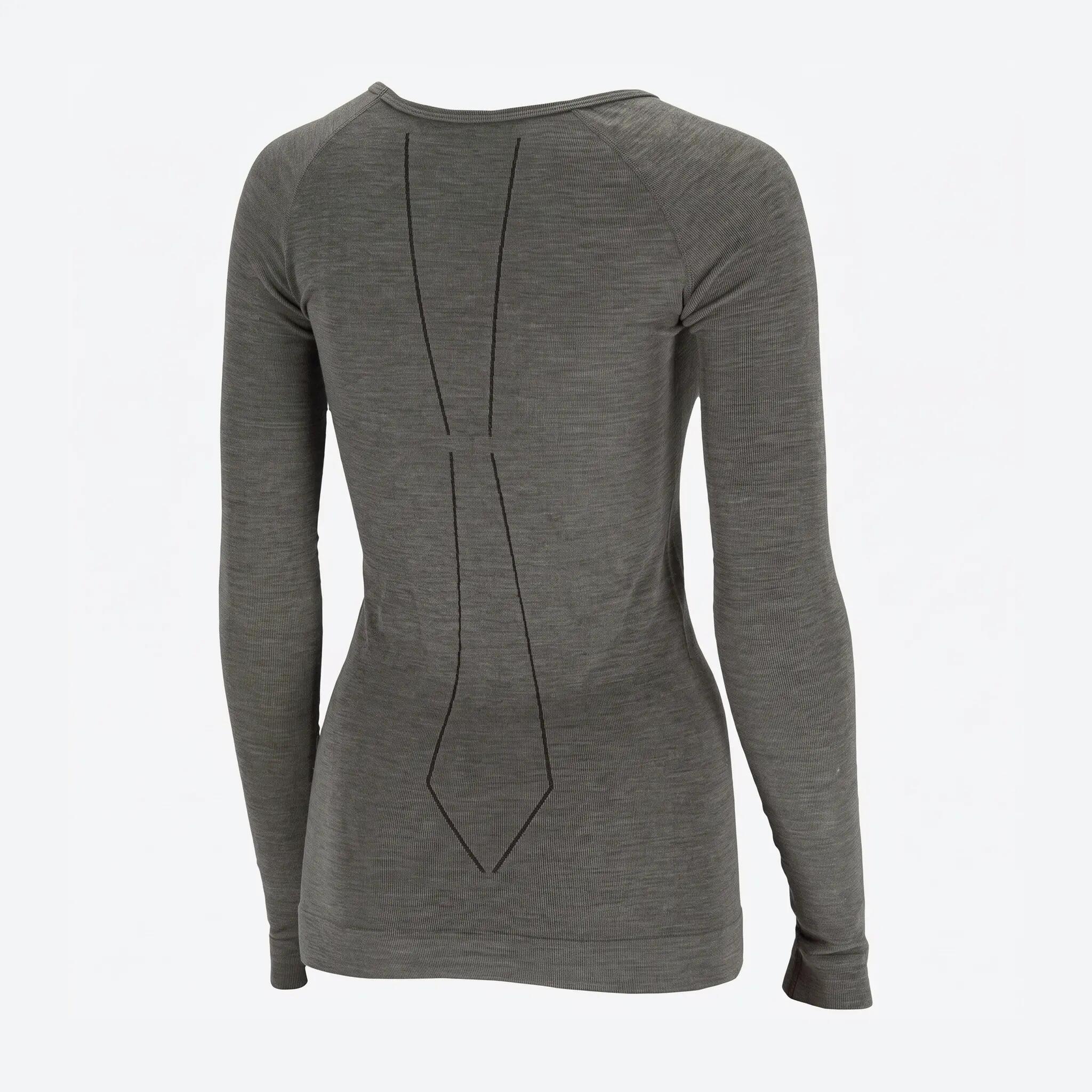 Maillot de corps thermique avec laine mérinos | Femmes | Gris Mélange 2/8