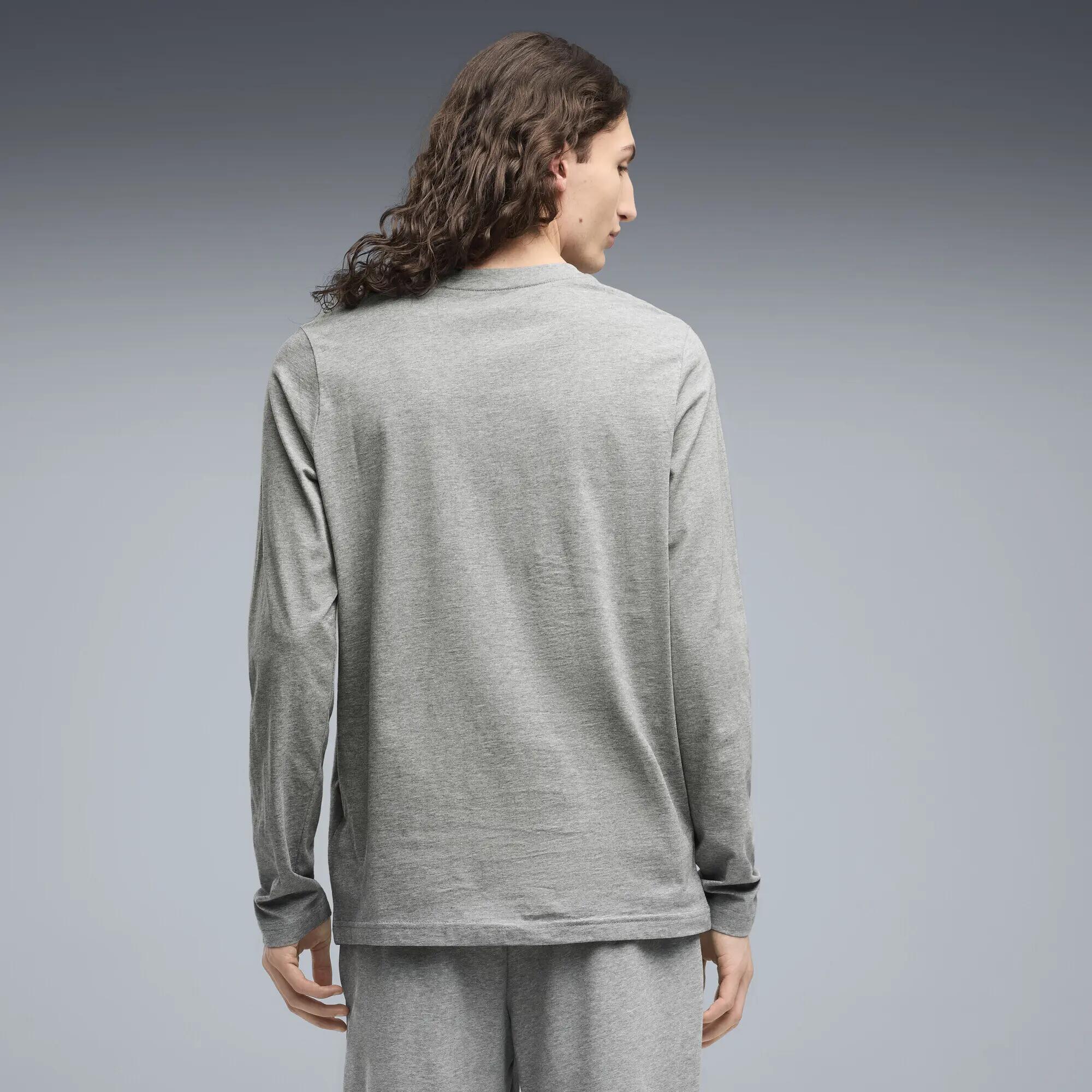 Essentials No. 1-logo T-shirt met lange mouwen voor heren PUMA 3/5