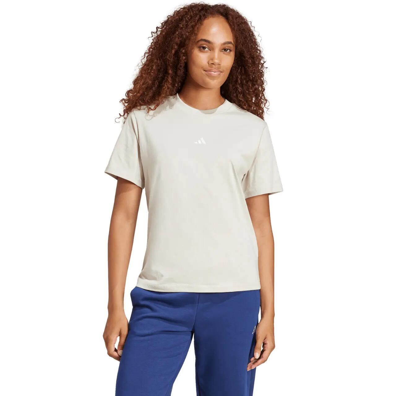 Adidas Essentials Small Logo, T-Shirt Donna - Grigio, Nero 4/7