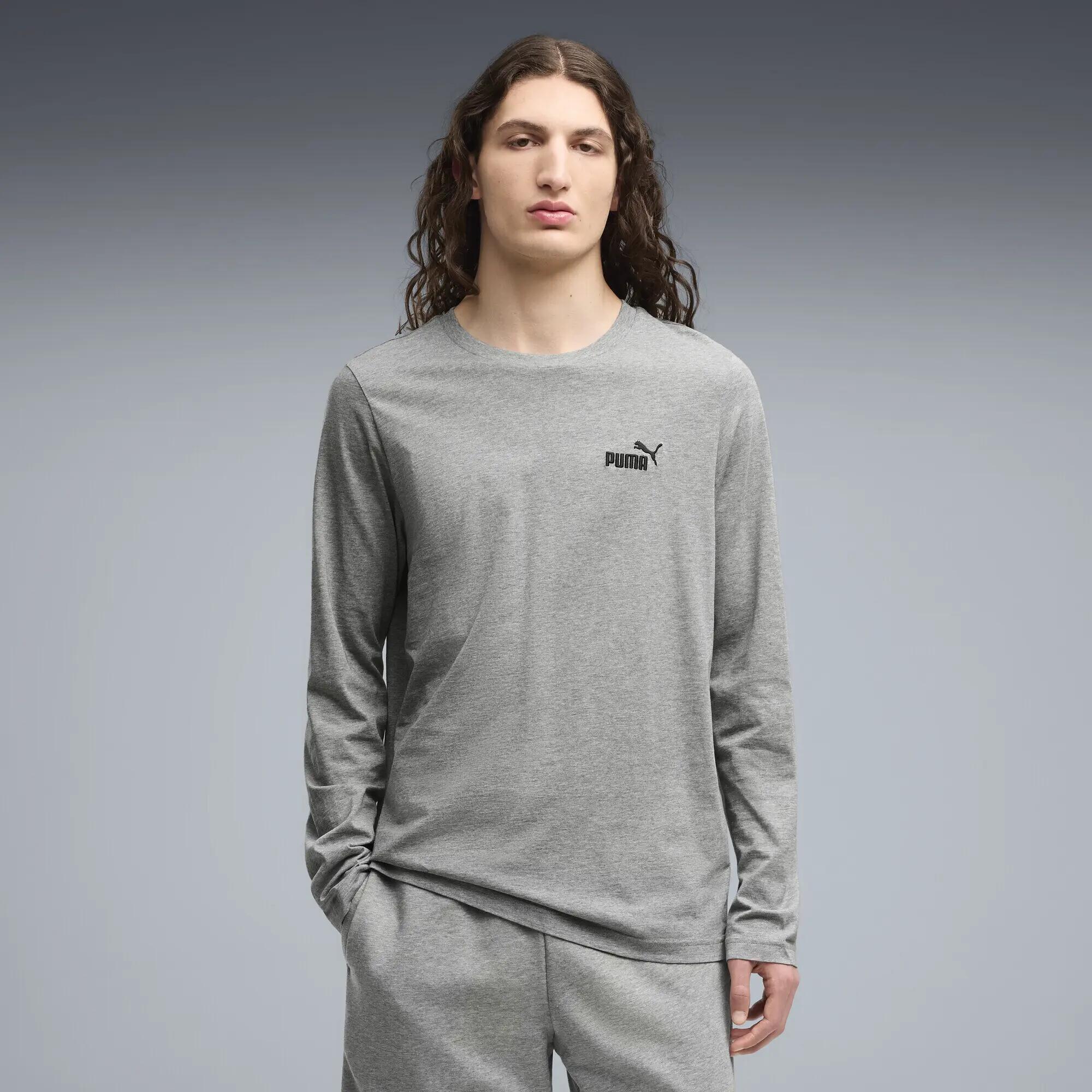 Essentials No. 1-logo T-shirt met lange mouwen voor heren PUMA 2/5