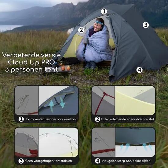 Cloud Up Pro 3 Trekkingzelt 3 Personen 3 Jahreszeiten 4/8