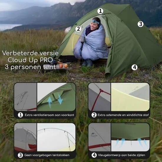 Cloud Up Pro 3 trekkerstent 3 personen 3 seizoenen 6/11