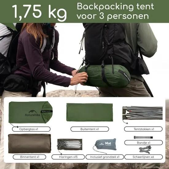 Cloud Up Pro 3 trekkerstent 3 personen 3 seizoenen 5/11