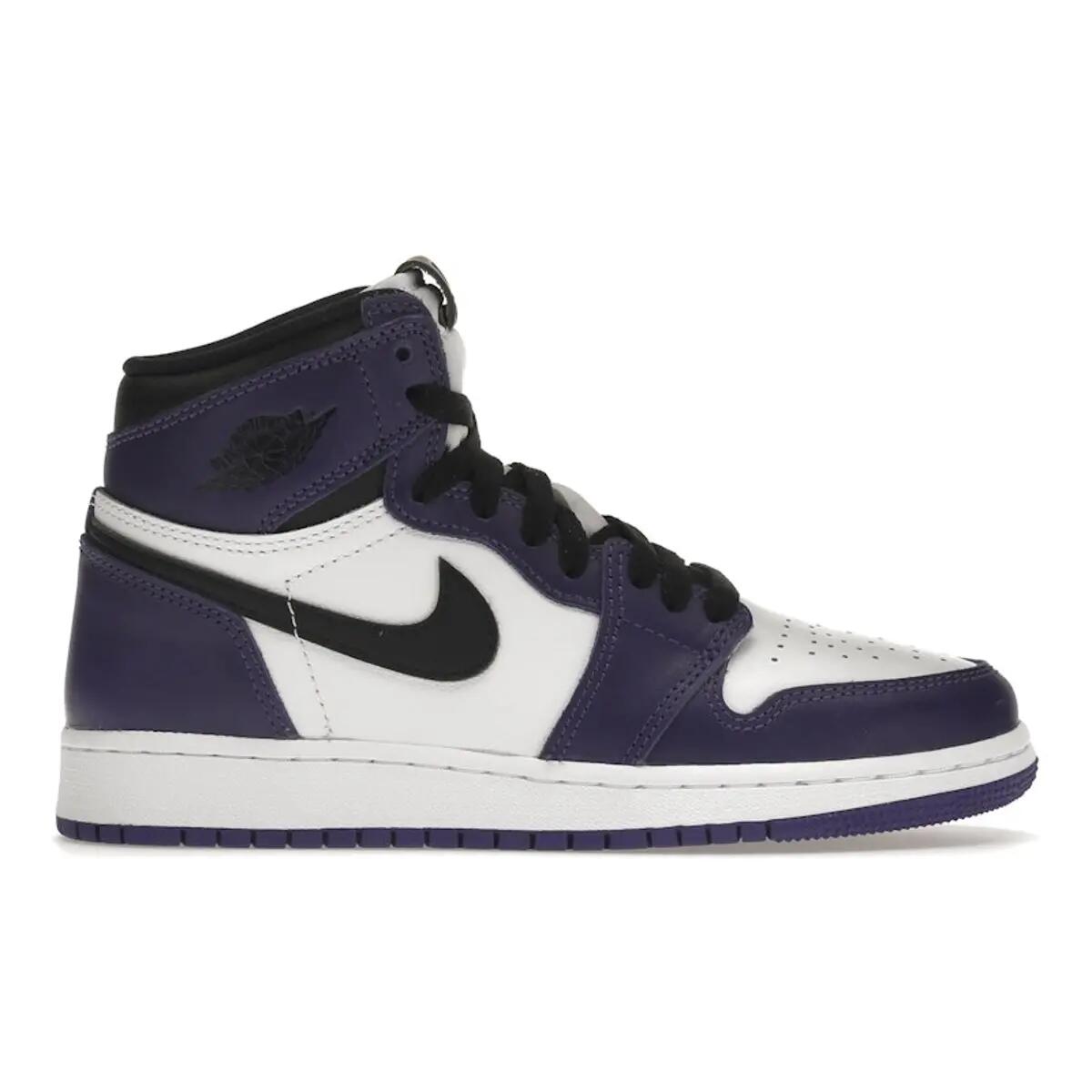 Schoenen  1 Retro High OG Court Purple White 1/6