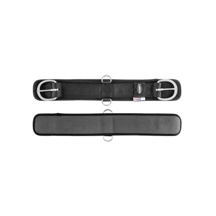 Sanglon en néoprène pour poney boucles inox