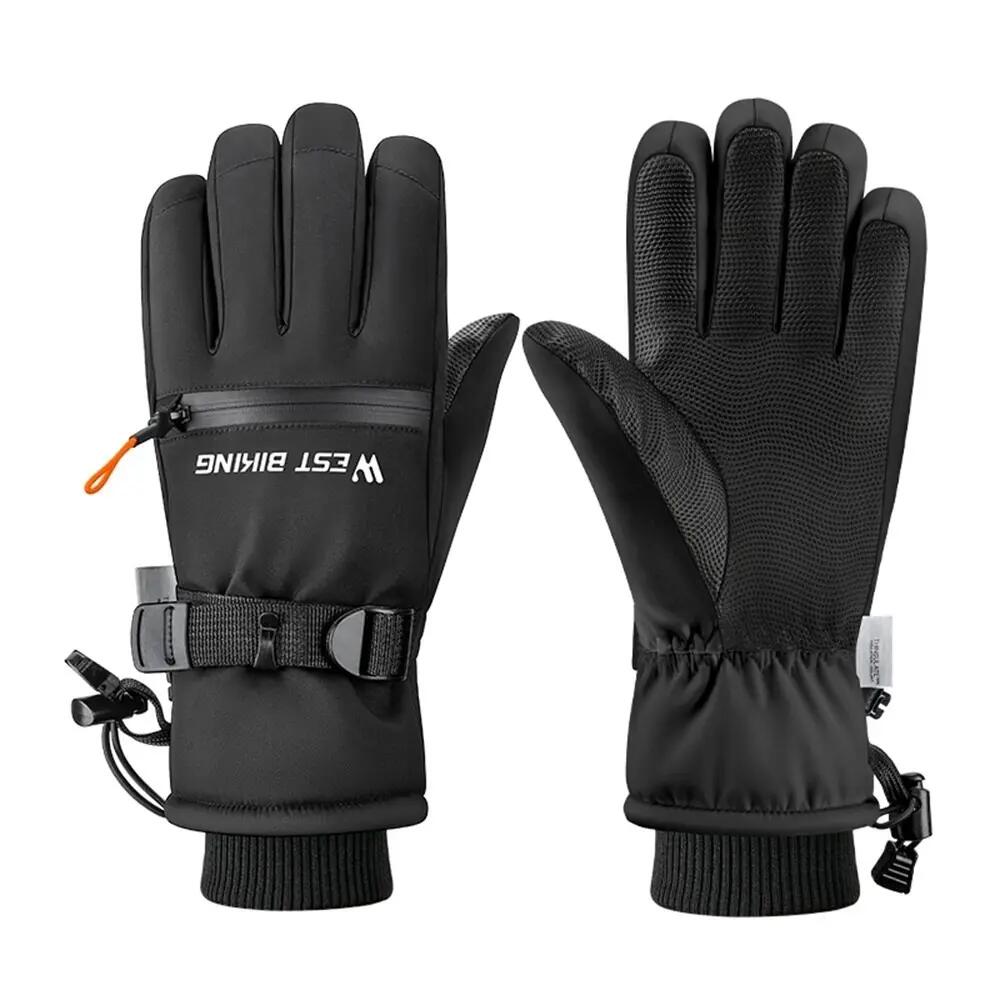 Waterproof touchscreen-compatible winter gloves WEST BIKING