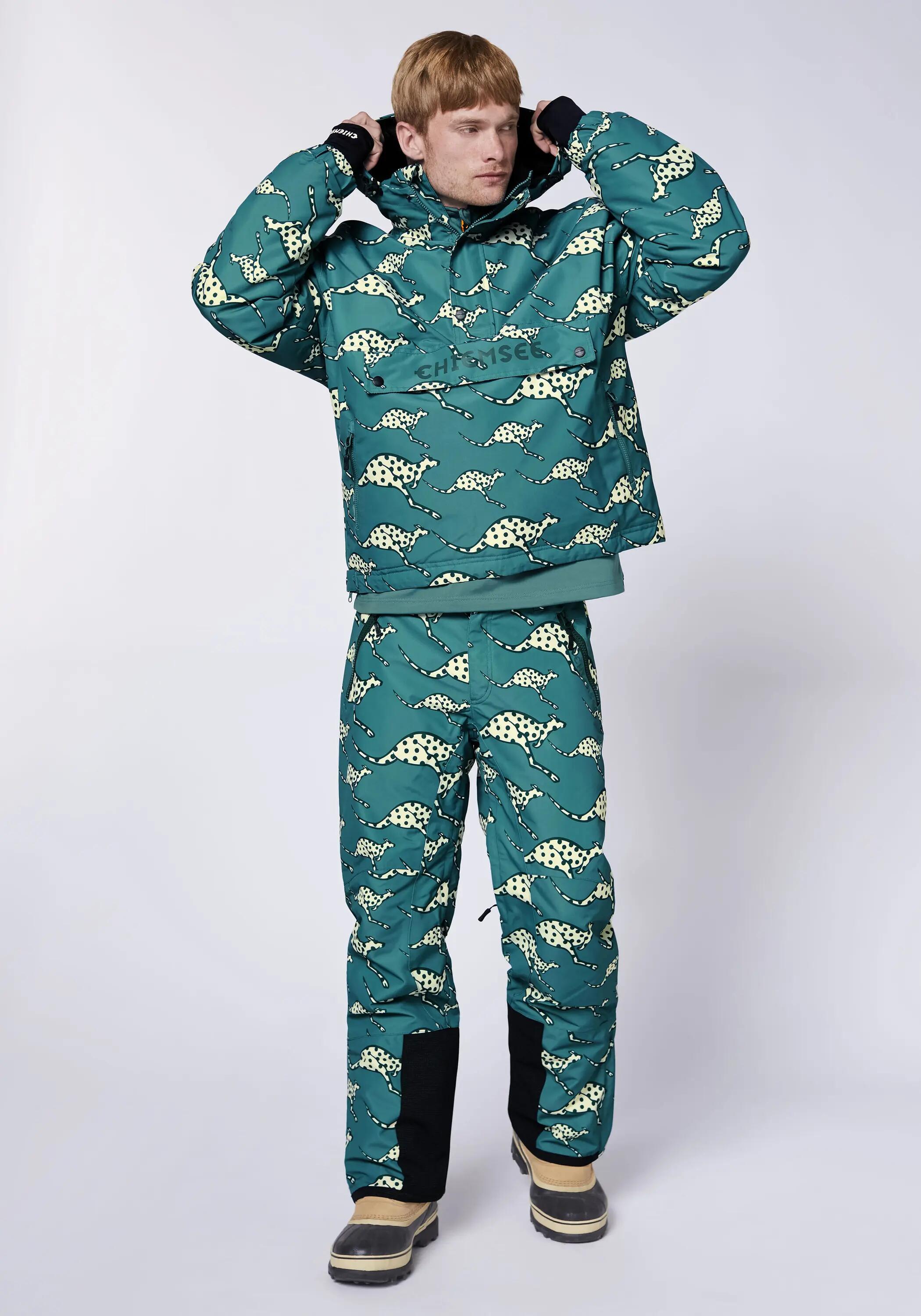Skihose mit Känguru Allover Print 5/7