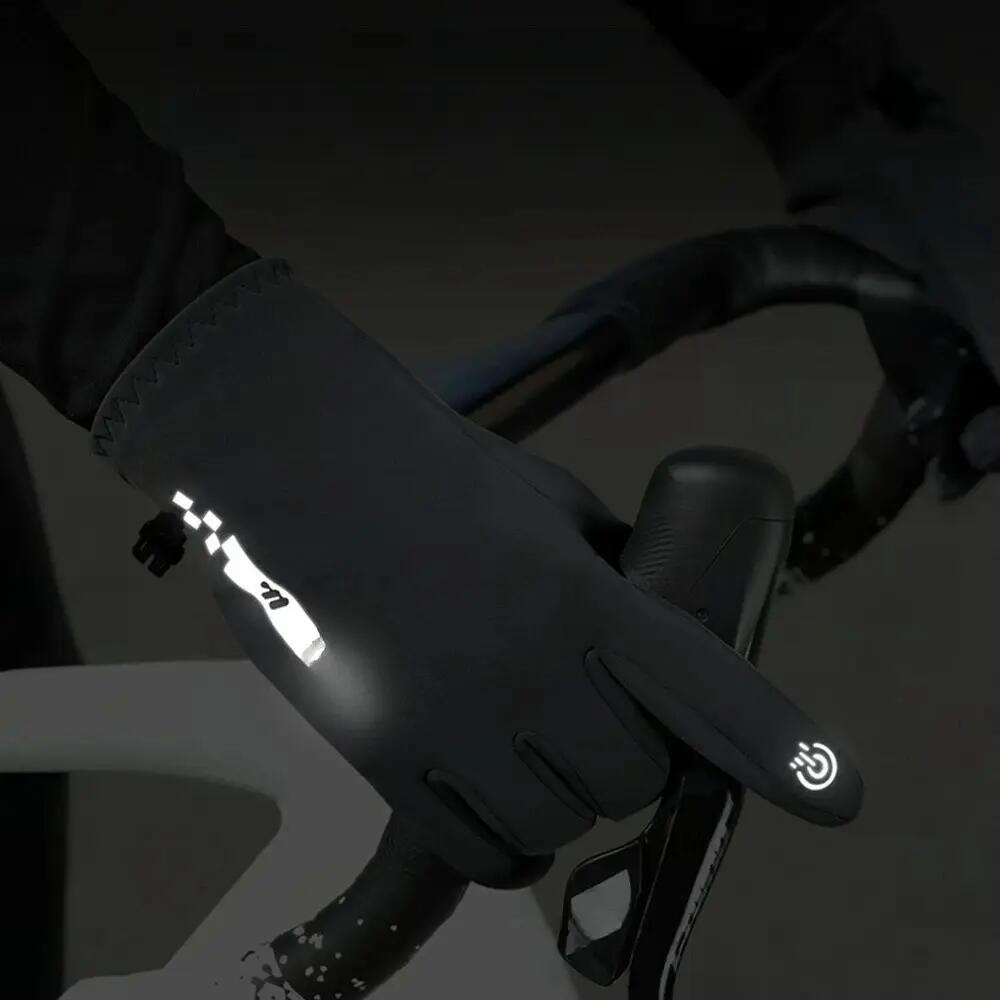 Touchscreen-kompatible thermische Winterfahrradhandschuhe WEST BIKING 5/6