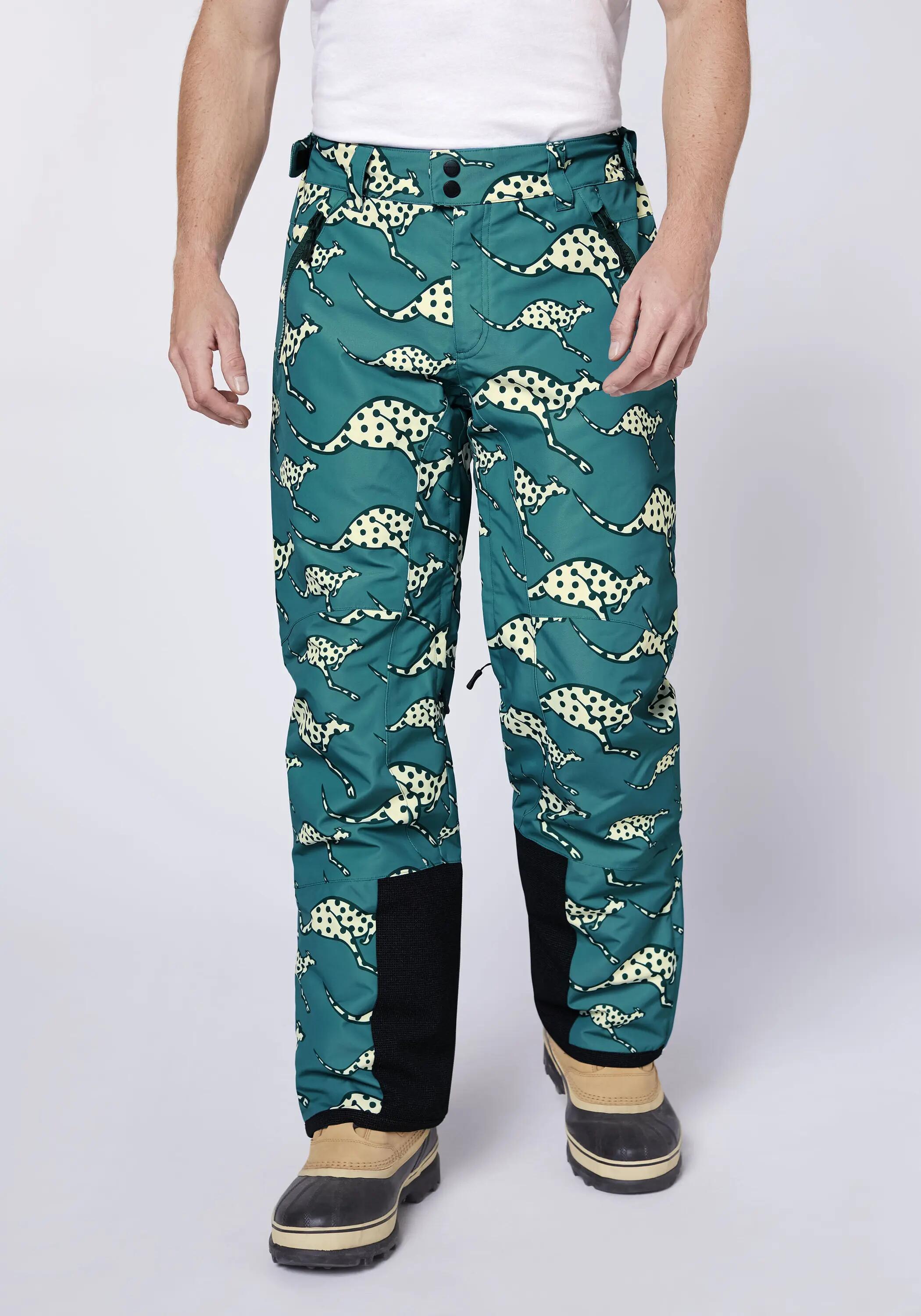 Skihose mit Känguru Allover Print 3/7