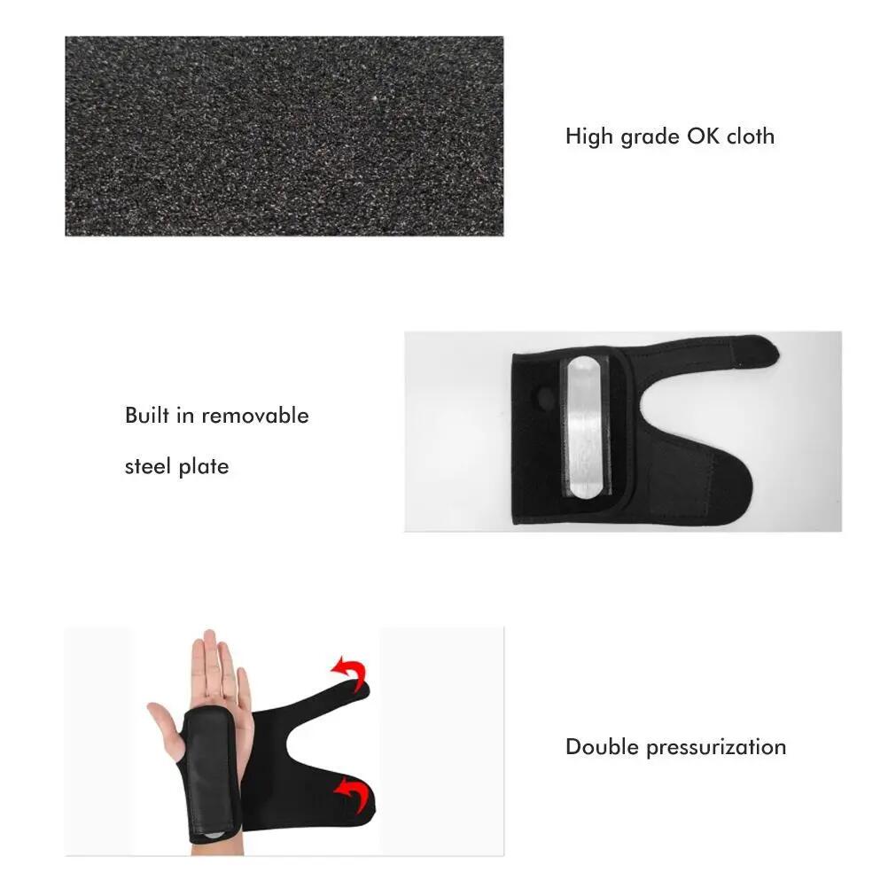 Attelle de poignet avec plaque en acier pour la compression du canal carpien, at 4/8