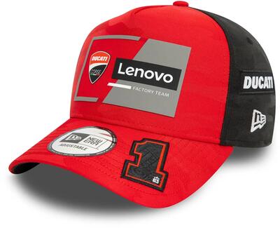 Cappellino New Era Ducati Racing Camo E-Frame Trucker Unisex Rosso