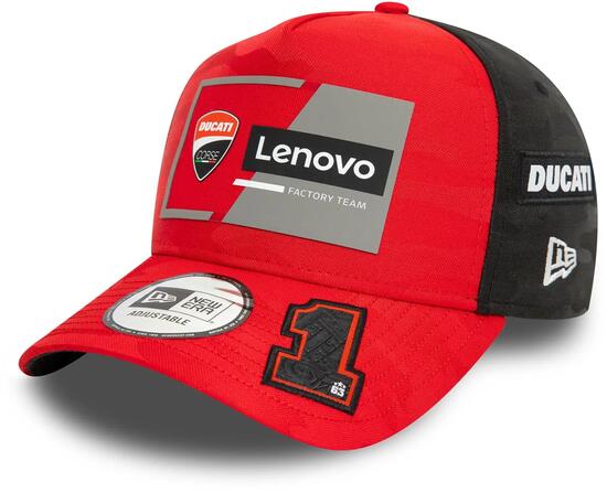 Cappellino New Era Ducati Racing Camo E-Frame Trucker Unisex Rosso
