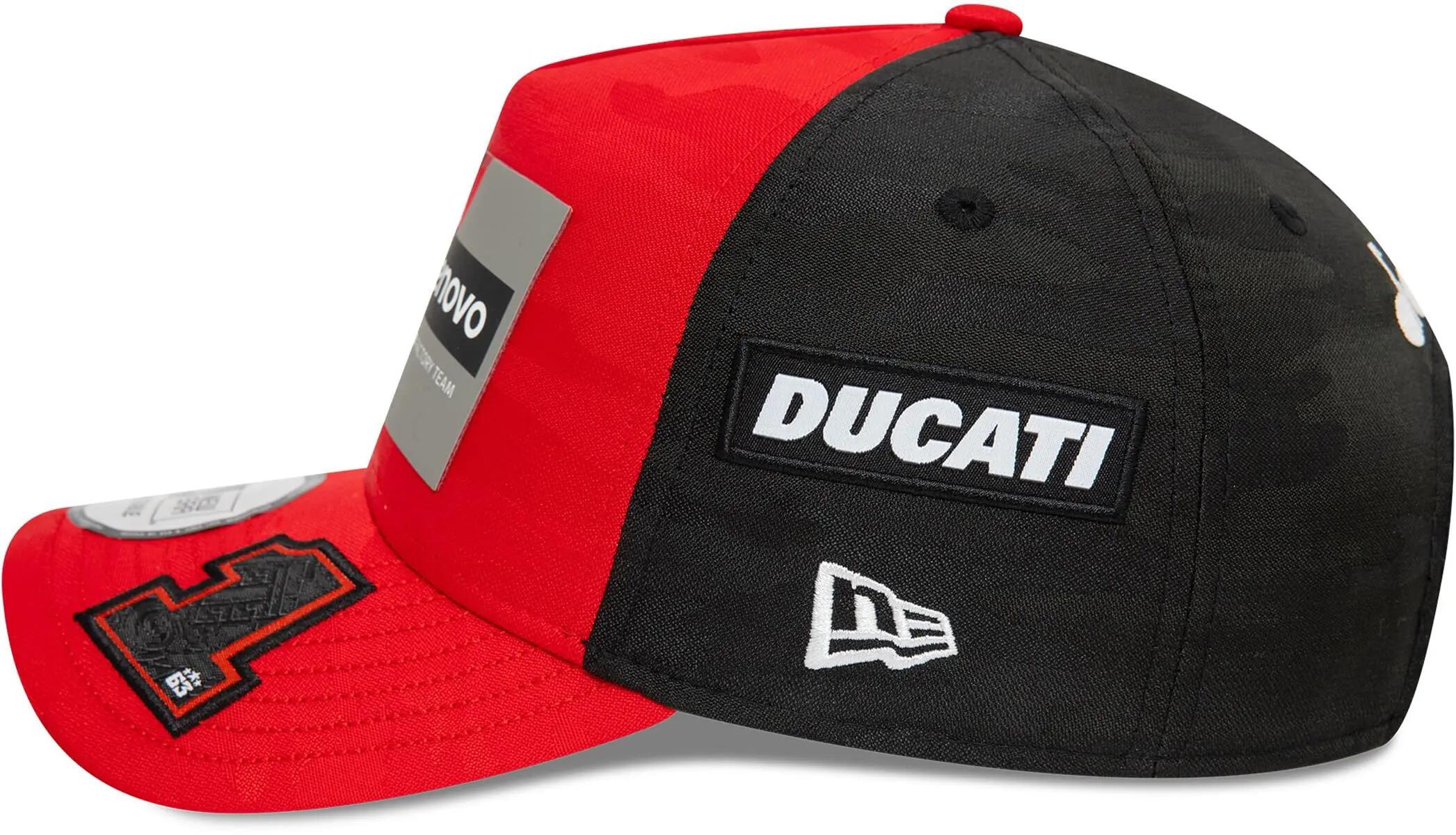 Boné New Era Ducati Racing Camo E-Frame Trucker Unissexo Vermelho 6/6