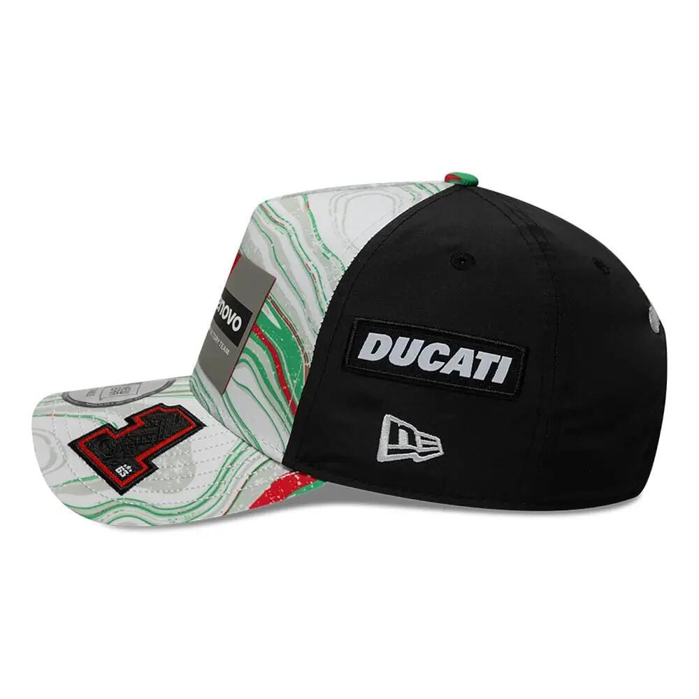 Boné New Era 9FORTY Ducati Lenovo Bagnaia Misano Unissexo Branco 3/6
