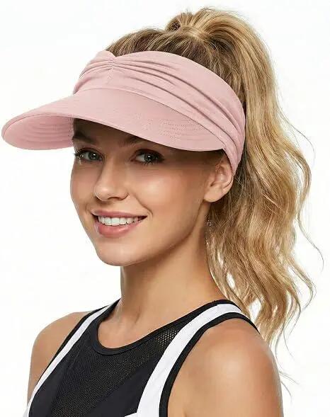 Lot de 2 - Chapeau de plage femme - cuir, noir 3/5