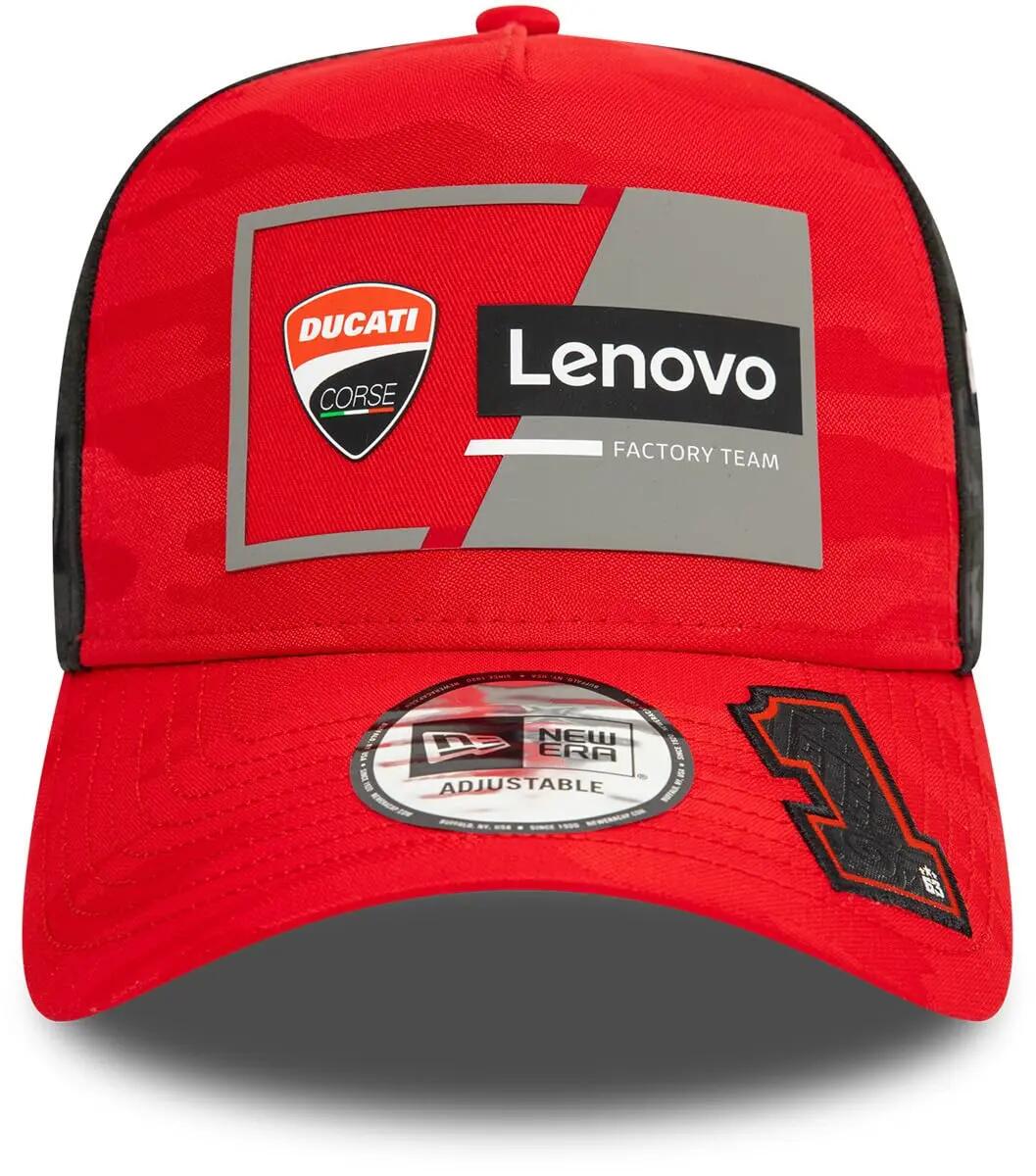 Boné New Era Ducati Racing Camo E-Frame Trucker Unissexo Vermelho 2/6
